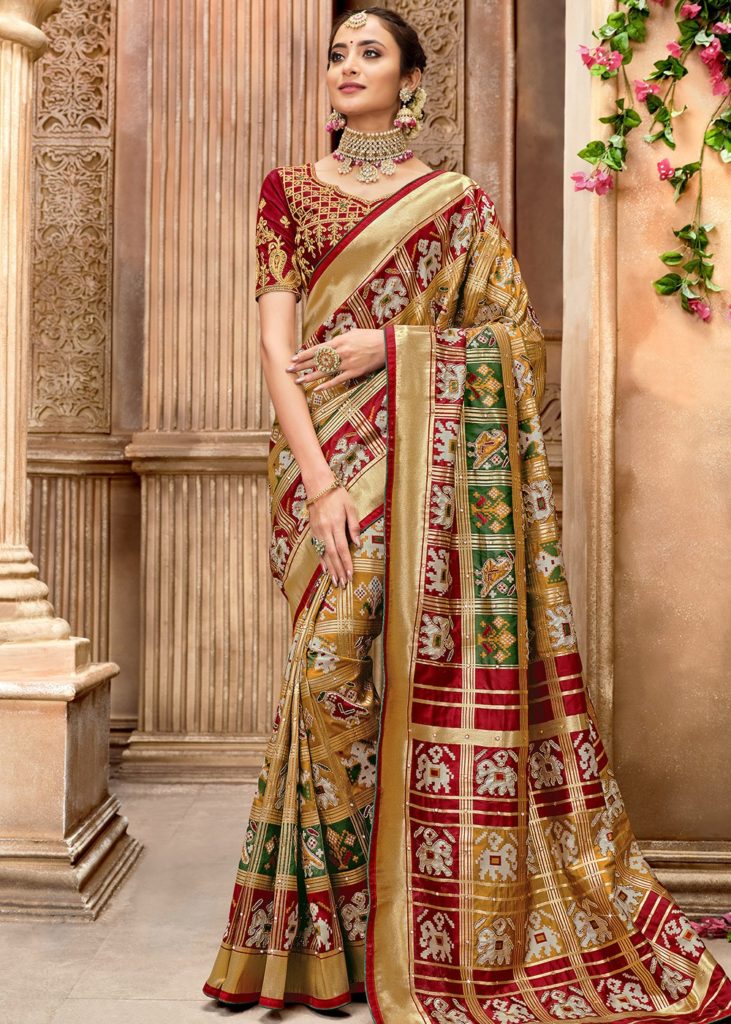 latest collection Silk Patola Saree