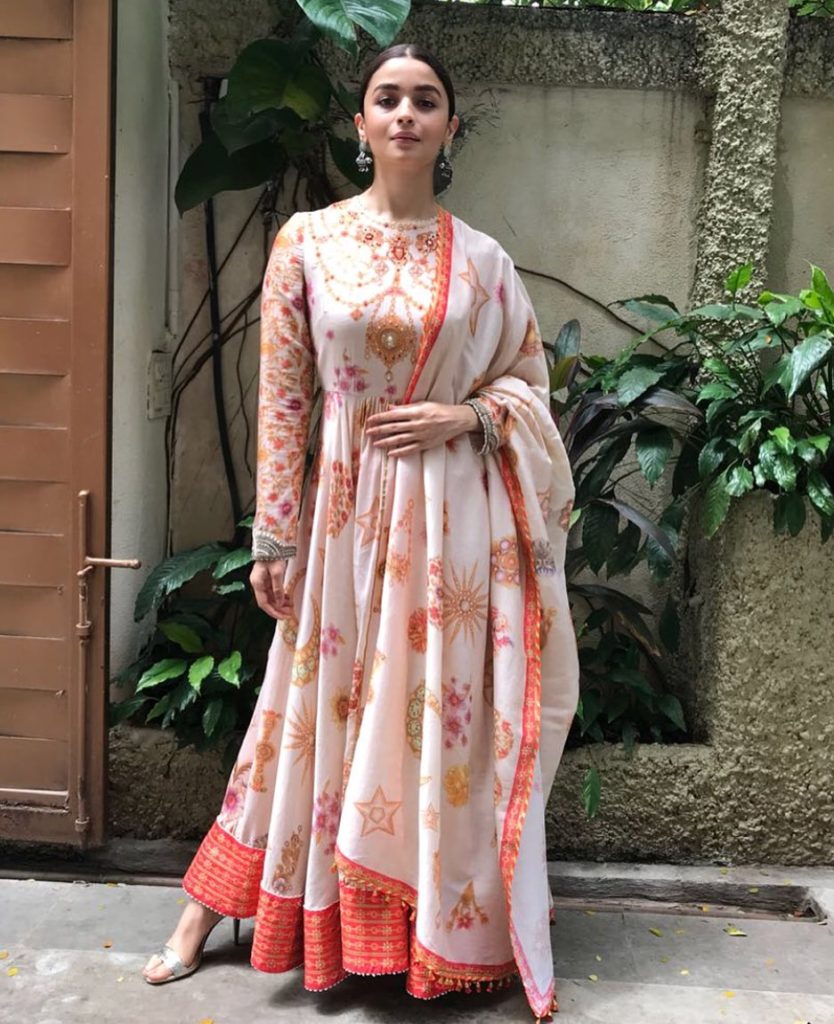 Alia Bhatt’s Block Print Anarkali Suit 