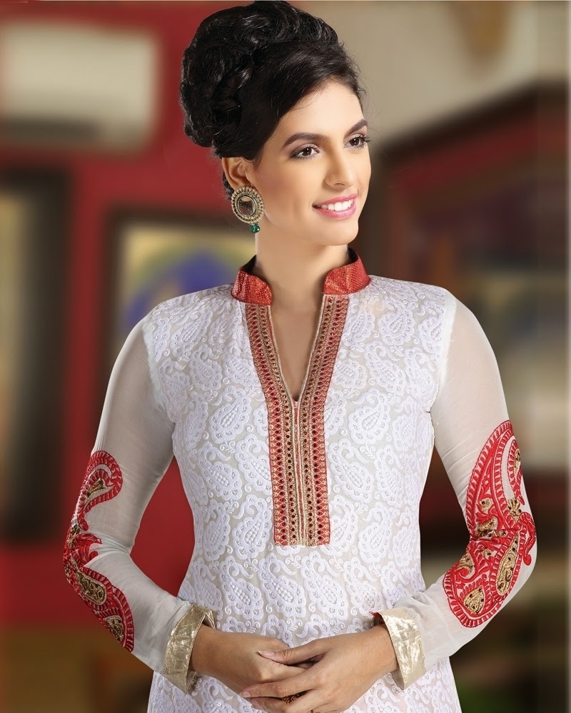 Collar with V Neck Pattern salwar suits