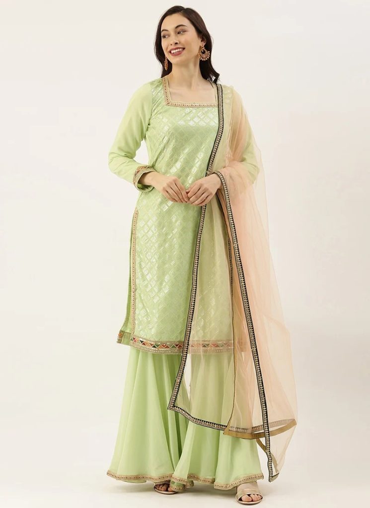 Buy White Jacquard Cotton Women's Salwar Suit Online at Best Prices in  India - JioMart.