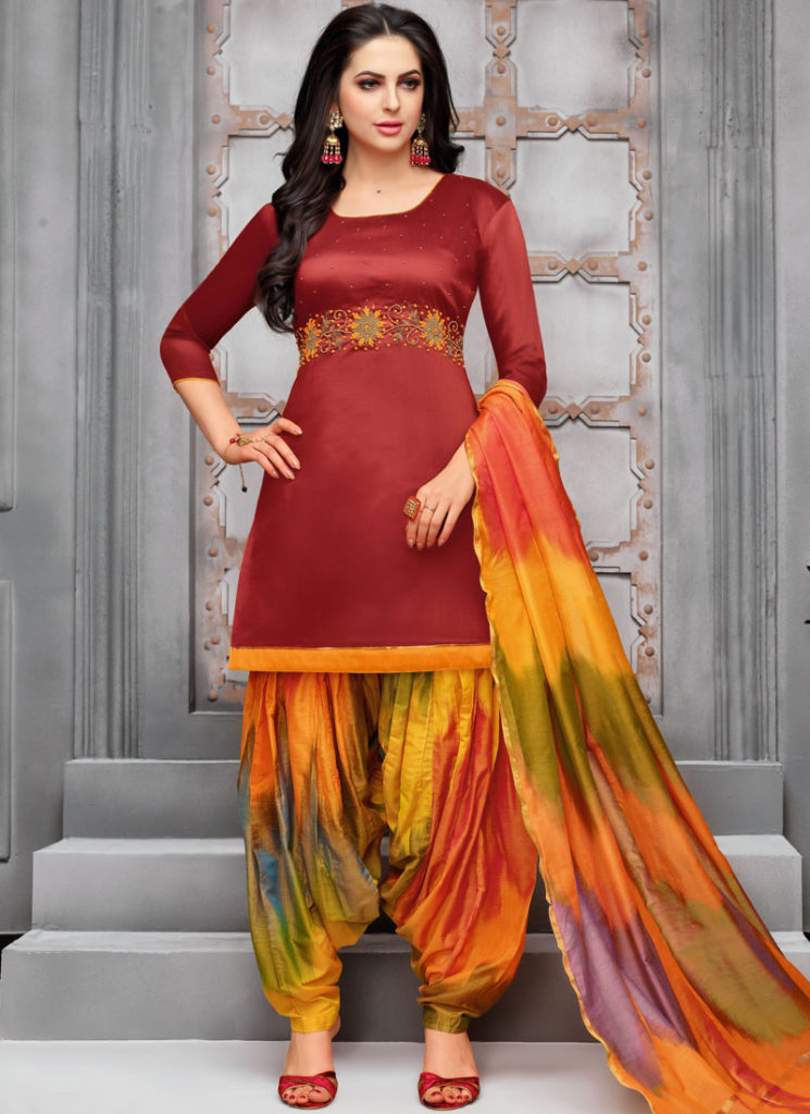 U Neck salwar suits