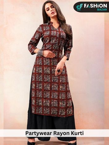 Partywear-Rayon-Kurti