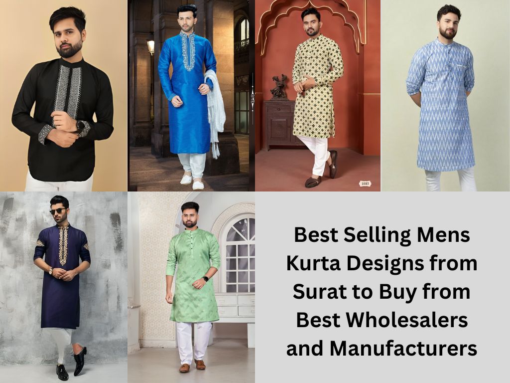 Best Selling Mens Kurta Designs from Surat to Buy from Best Wholesalers and Manufacturers