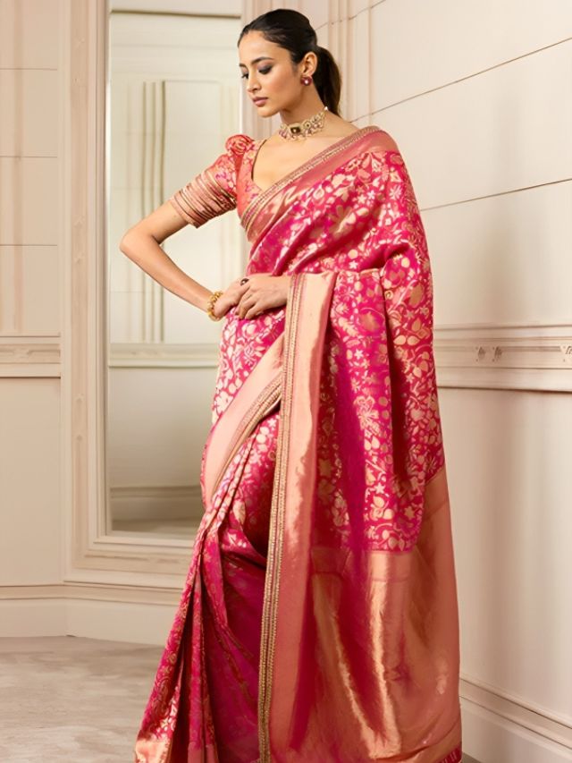 Brocade Silk Sarees for Wedding