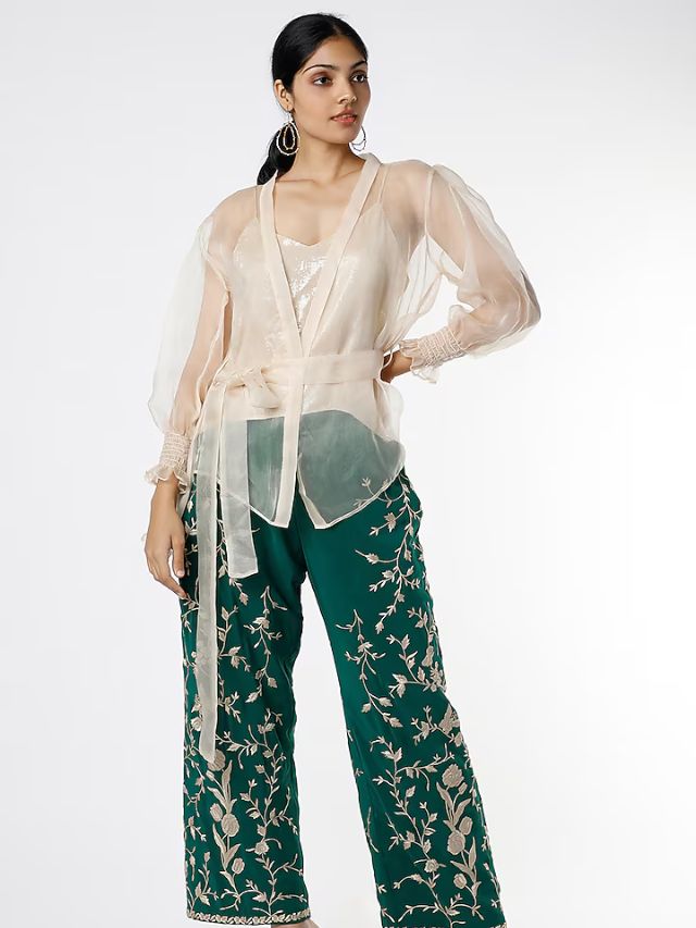 Embroidered Palazzo Pant Designs