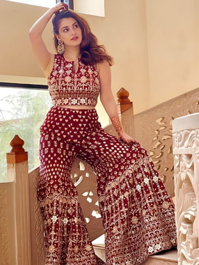Embroidered Palazzo Pant Designs