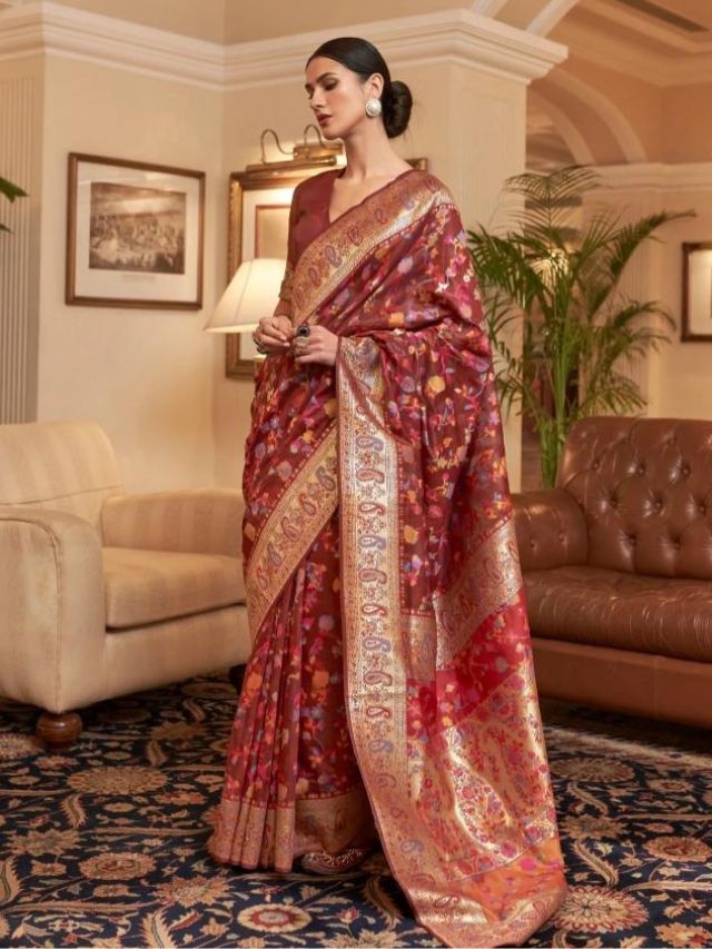 Pashmina Silk Sarees for Wedding Brides