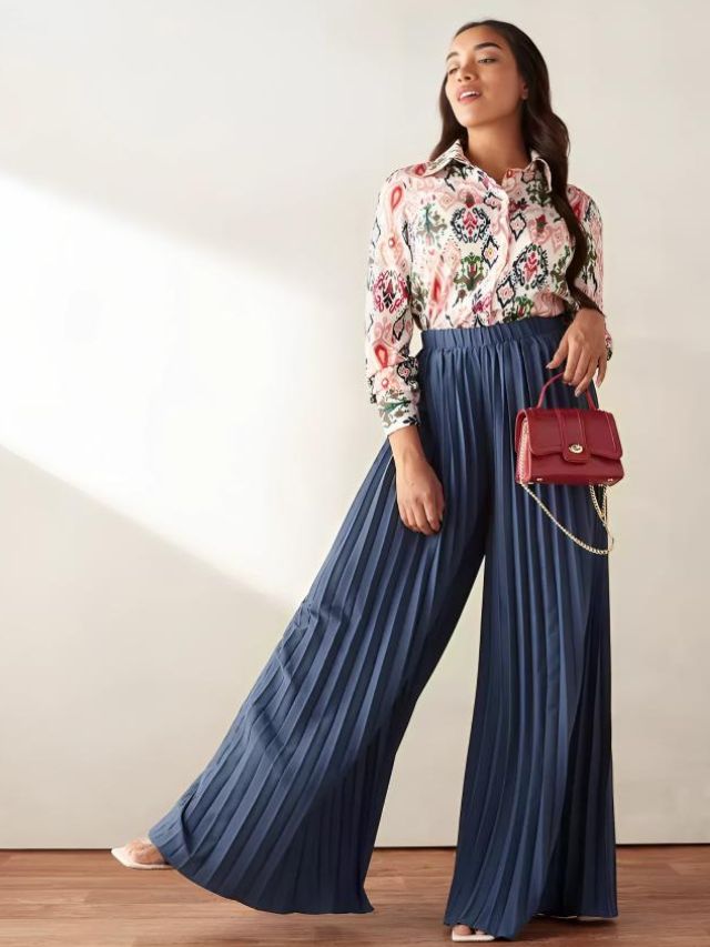 Pleated Palazzo Pants Designs