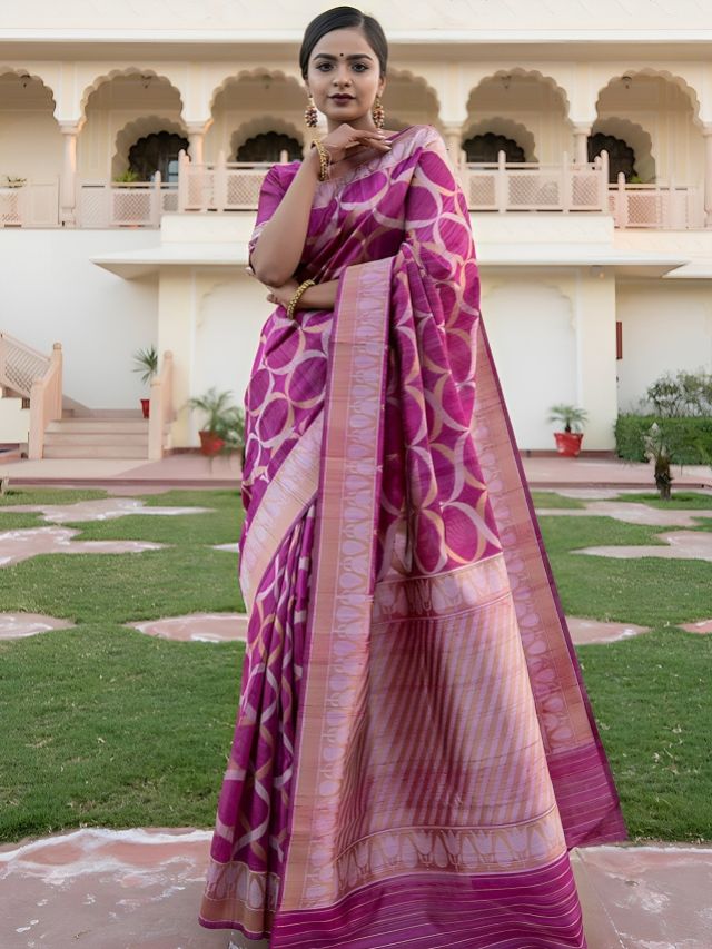 Tussar Silk Sarees for Wedding Brides