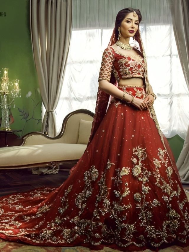 Bridal Lehenga with Train