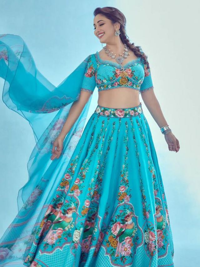 Madhuri Dixit Nene in Bollywood Lehenga Choli