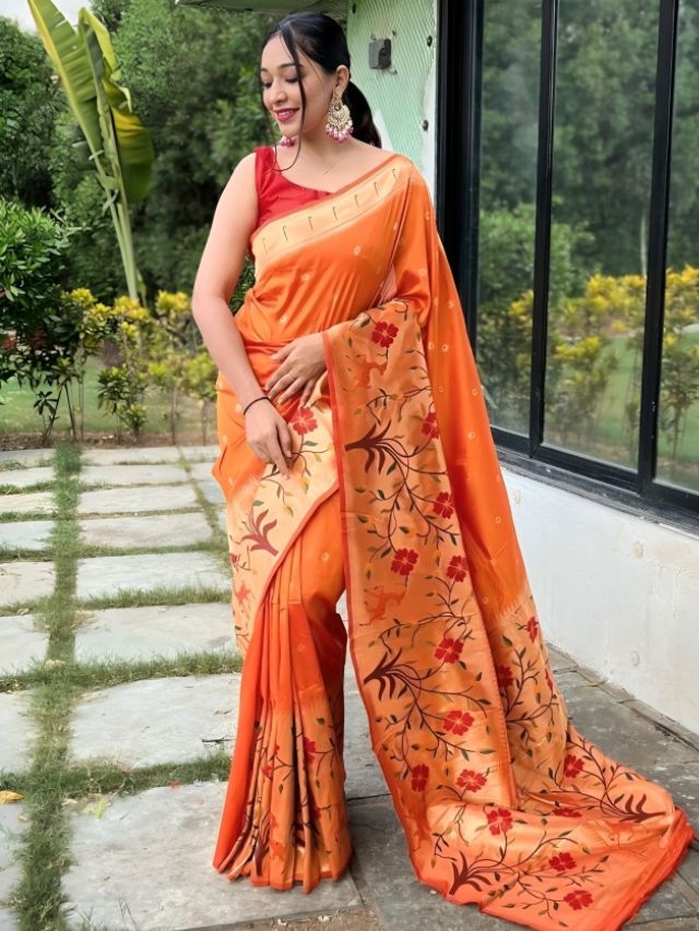 Orange Saree Color Online