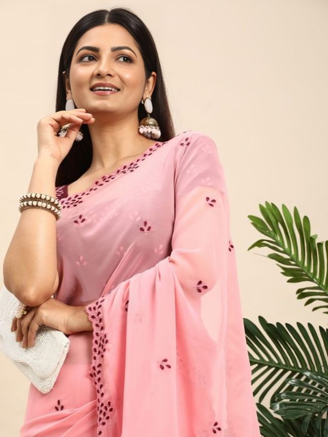 Pink Saree Color Online