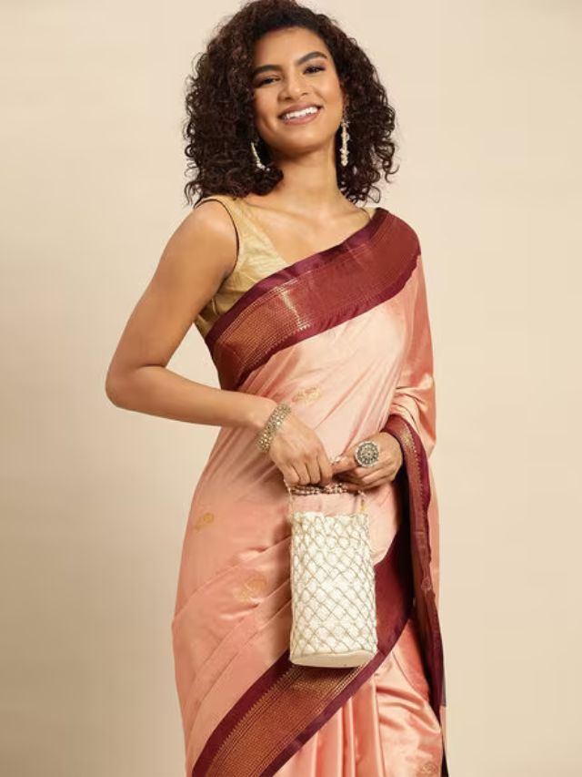 Rose Gold Saree Color Online