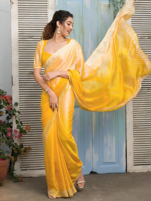 Yellow Saree Color Online