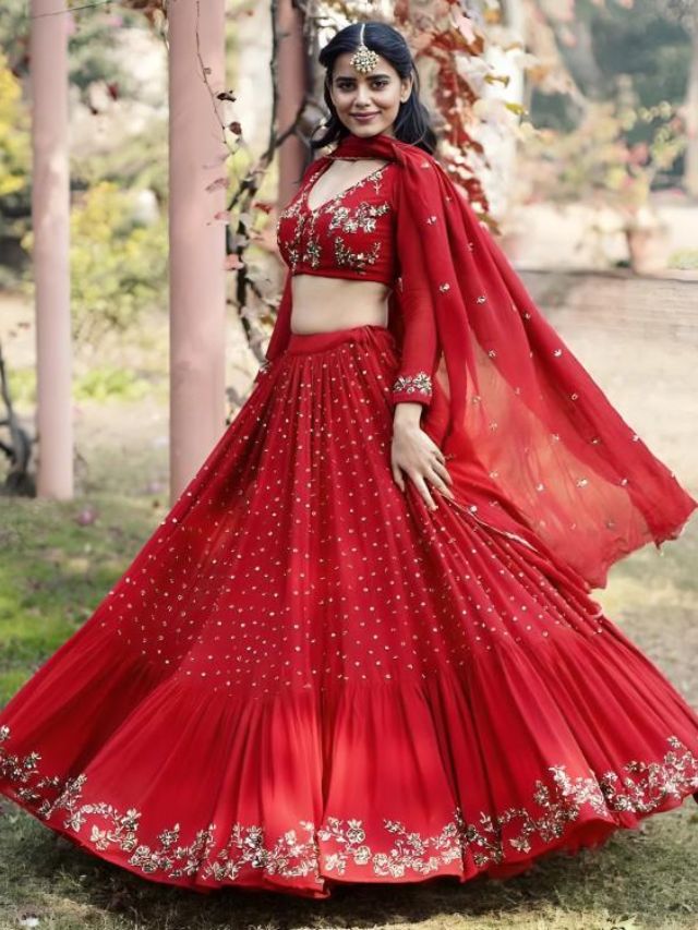 Georgette Lehenga Design