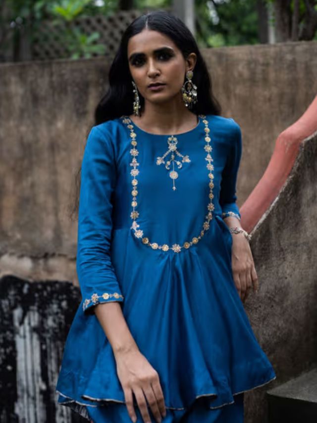 Cobalt Blue Kurti For Women