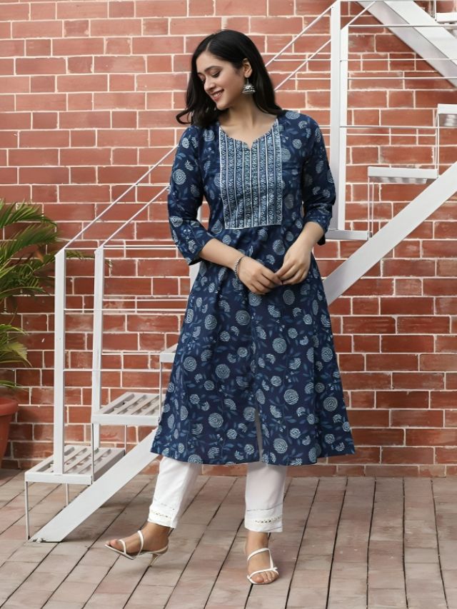 Indigo Blue Kurta Design