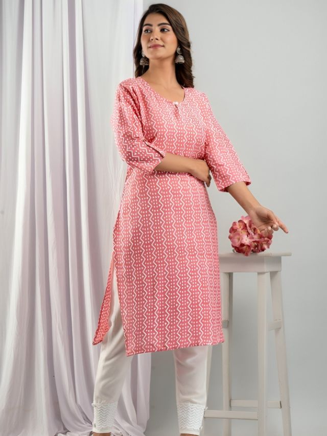 Light Pink Kurti Design