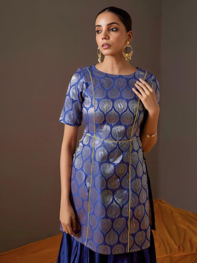 Royal Blue Colour Kurti For Women and Ladies