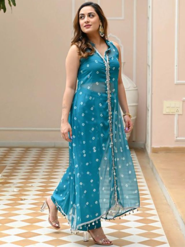 Turquoise Blue Kurti For Ladies