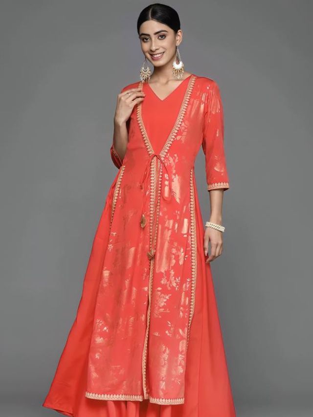 Women's Carrot Red Kurti Style