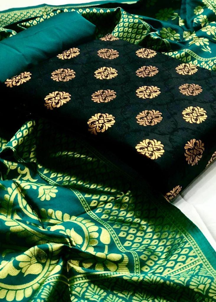 New Arrival Yellow Color Party Wear Banarasi Art Silk Suit