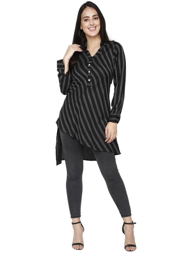 Exclusive Fancy Yarn Dayed Reyon Long Shirt