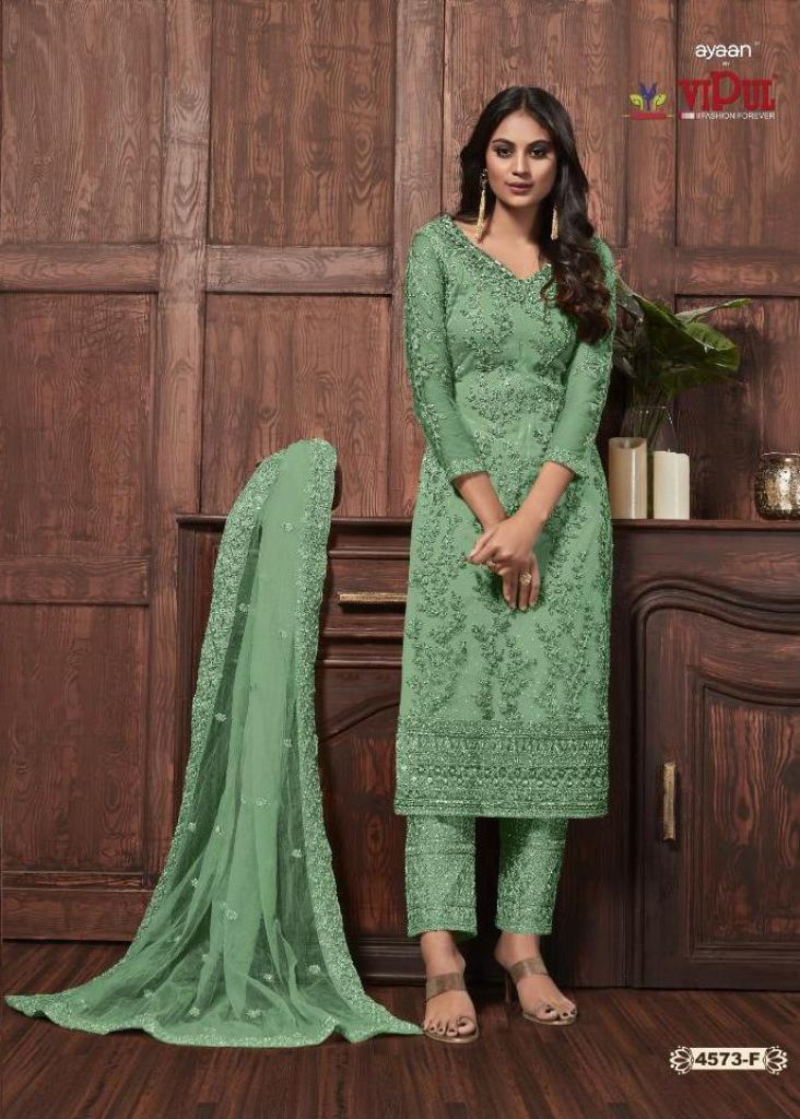 Sage Green Suit With Embroidered Dupatta – Jasminum