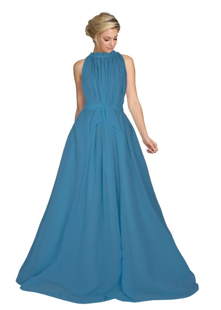 Off the Shoulder Royal Blue Long Prom Dress with Side Slit – Dreamdressy