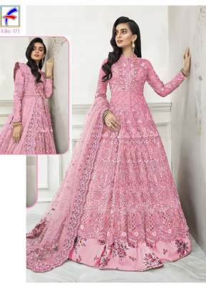 Baby Pink Color Sequence Embroidery Work Pakistani Suit  designer suits