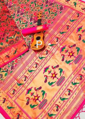 Designer Fancy Kanchipuram silk Saree In Pink Sarees