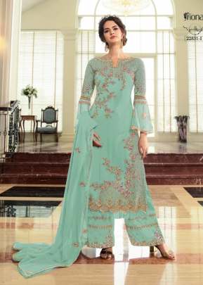 Exclusive Beautifully Design Pakistani Suit With Embroidery Work In Sky Blue Pakistani Suits