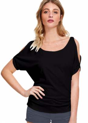 Exclusive Fancy Black Top With Fancy Sleeves  top