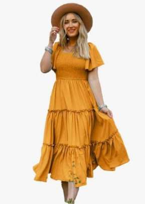 Exclusive Fancy Rayon Western Kurti In Turmeric fancy kurtis