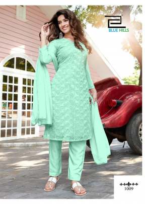 Jasmin Vol 1 Pure Georgette Dress In Mint Green Color  salwar suits