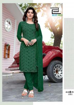 Jasmin Vol 1 Pure Georgette Dress In Green Color  salwar suits