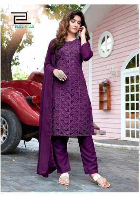 Jasmin Vol 1 Pure Georgette Dress In Wine Color  salwar suits