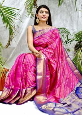 Kanan Pink Saree In Kanchipuram Sarees