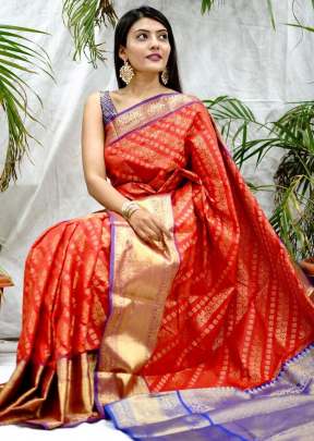 Kanan Red Saree In Kanchipuram  Sarees