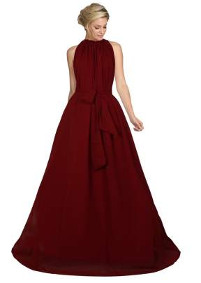 New  Exclusive Designer Gown In Maroon Gown