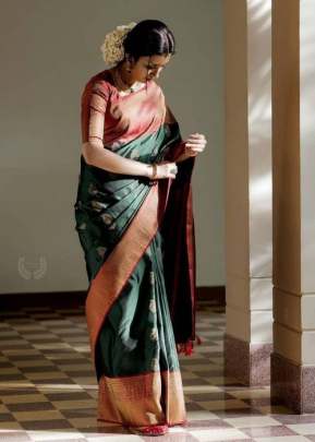 Presenting Indian heavy outlook Organic Banarasi  SILK SAREE