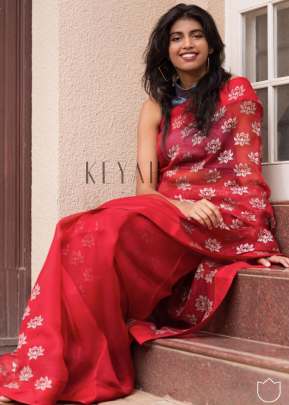 Red Chilli Party Wear Light Weight  Printed Sarees