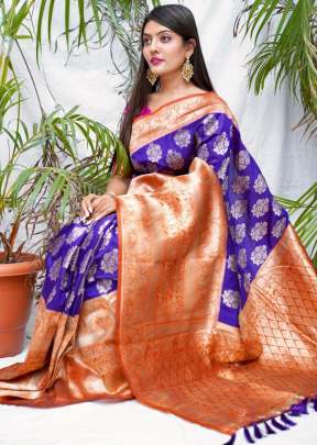 TaanishQa Vol-2 PRITTY PURPLE designer sarees