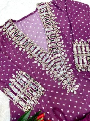 All Season  Demanded  Flavour  Purple Indowestern Dress