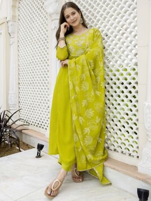 Beads Embroidered Work  Liril Colour Suit
