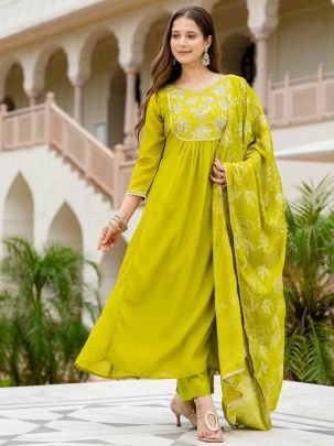 Beads Embroidered Work  Liril Colour Suit