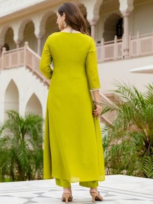 Beads Embroidered Work  Liril Colour Suit