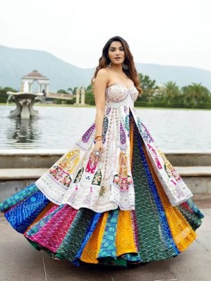 Beautiful Fully Stitched Lehenga With Digital Print For Festive Wear