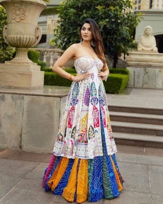Beautiful Fully Stitched Lehenga With Digital Print For Festive Wear
